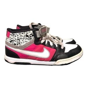 Nike SB Air Morgan Dunk 6.0 Mid Hook & Loop Pink White Black Gray Size 10